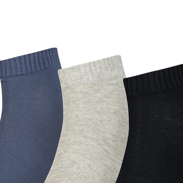 Puma Unisex Quarter Training Ankle Socks (3-pack) 2.5 Navy/Black/Light Grey 2.5 UK-5 UK