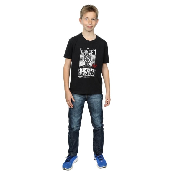 Fantastic Beasts Boys Wanded And Extremt Dangerous T-shirt 5- Black 5-6 Years