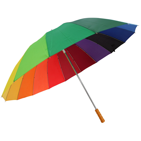 Drizzles Vuxen Unisex Regnbåge Golfparaply En Storlek Regnbåge Rainbow One Size