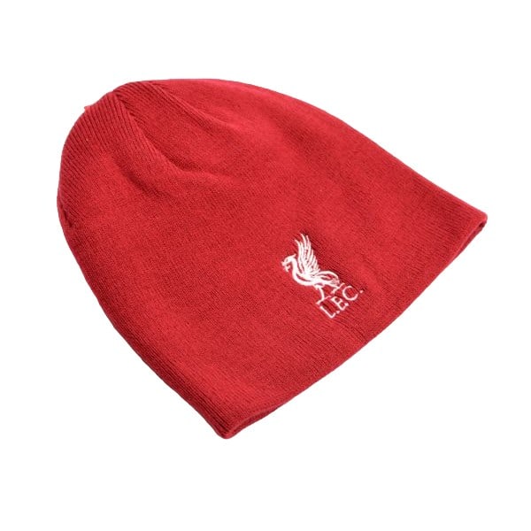 Liverpool FC Crest Stickad Mössa One Size Röd/Vit Red/White One Size