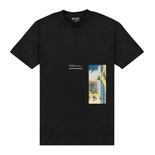 Apoh Unisex Hokusai Katsushika T-shirt XXL Svart Black XXL