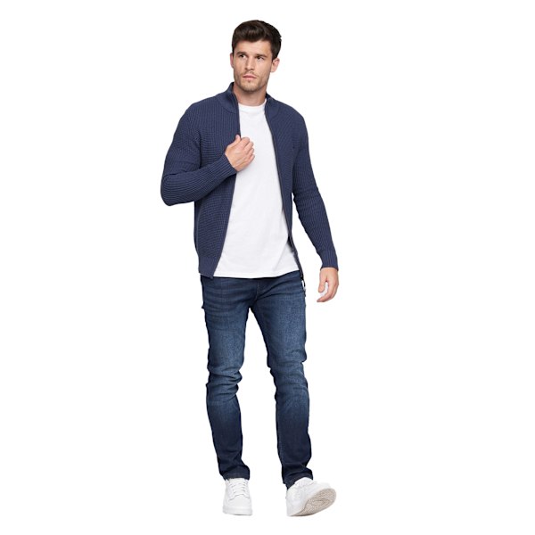 Duck and Cover Mens Gardfire Knitted Jumper S Navy Navy S