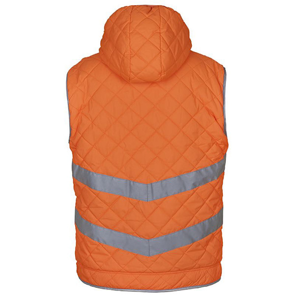 Yoko Unisex Vuxen Hi Vis Kensington Huvtröja Gilet 2XL Orange Orange 2XL