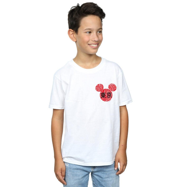 Disney Boys Mickey Mouse Symbol T-Shirt 5-6 år Vit White 5-6 Years