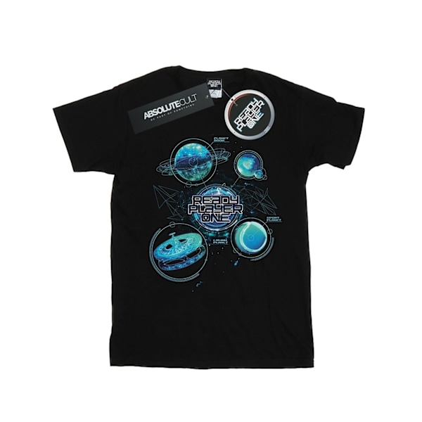 Ready Player One Herr Universe Map T-shirt 4XL Svart Black 4XL