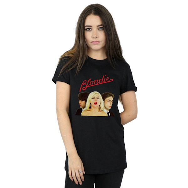 Blondie Dam/Dam Band Trio Bomull Boyfriend T-shirt L Svart Black L