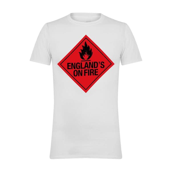 AWD Herr On Fire tryckt T-shirt XL Vit White XL