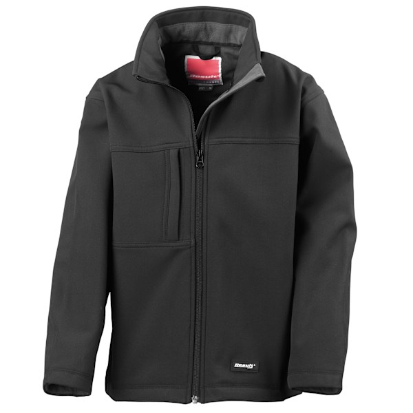 Result Barn Unisex Vattentät Klassisk Softshell 3 Lag Ja Black M