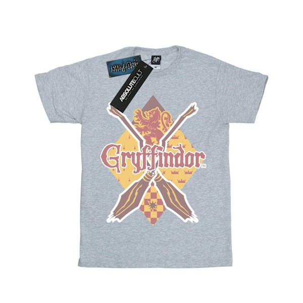 Harry Potter Boys Gryffindor Lozenge T-Shirt 7-8 år Sports G Sports Grey 7-8 Years