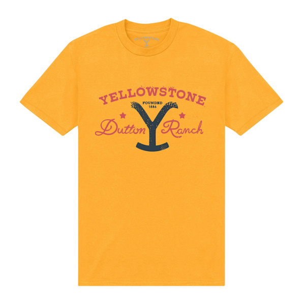 Yellowstone Unisex Vuxen 1886 T-Shirt XXL Guld Gold XXL