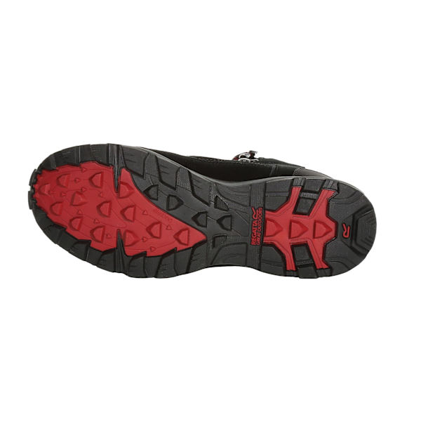 Regatta Herr Samaris Suede Vandringskängor UK Storlek 9 Svart/Mörk Röd Black/Dark Red UK Size 9