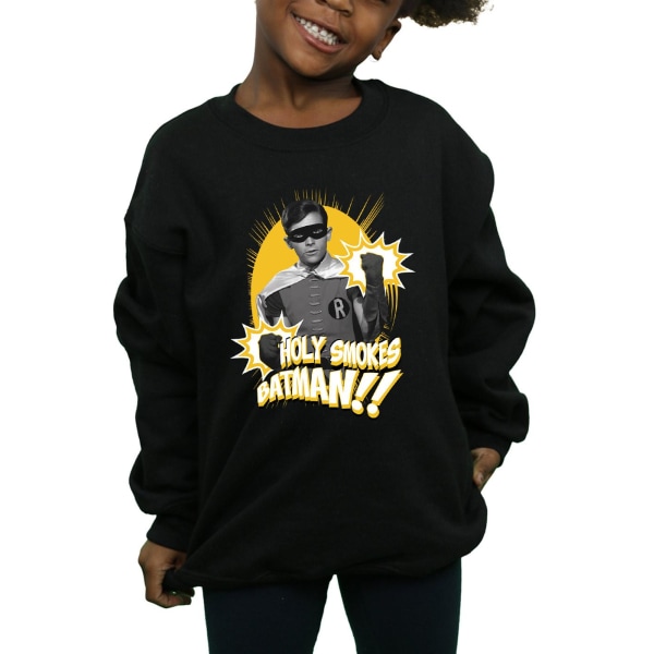 DC Comics Girls Batman TV-serien Robin Holy Smokes Sweatshirt 7 Black 7-8 Years