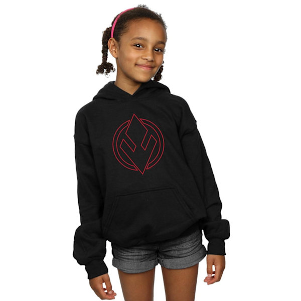 Star Wars Girls The Rise Of Skywalker Sith Order Insignia Hoodi Black 12-13 Years