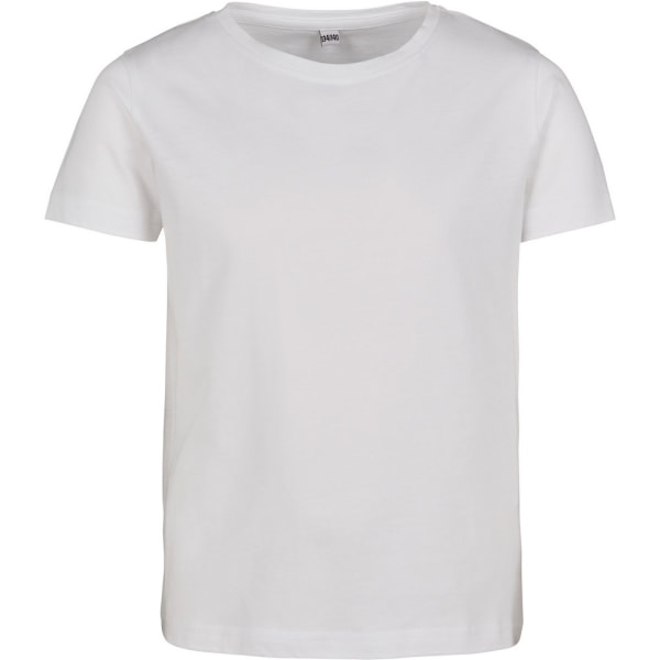Bygg ditt varumärke Kortärmad T-shirt för flickor 4-6 år vit White 4-6 Years