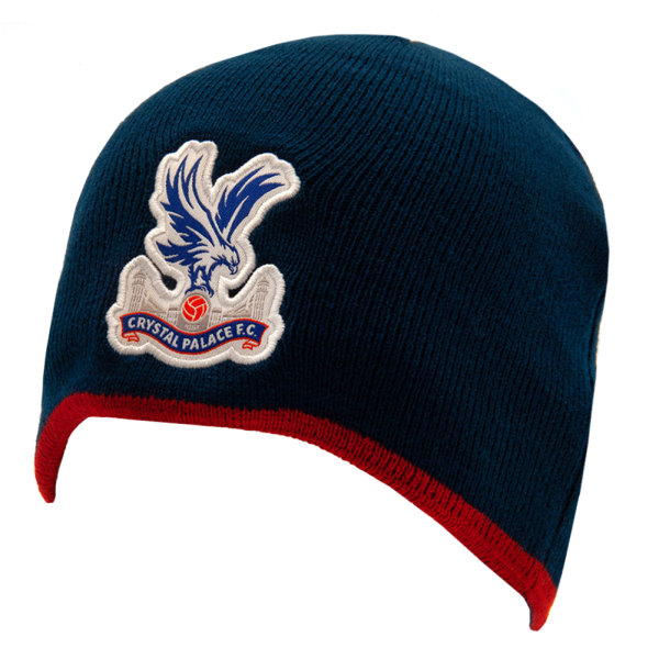 Crystal Palace FC Crest Beanie One Size Marinblå/Röd Navy Blue/Red One Size