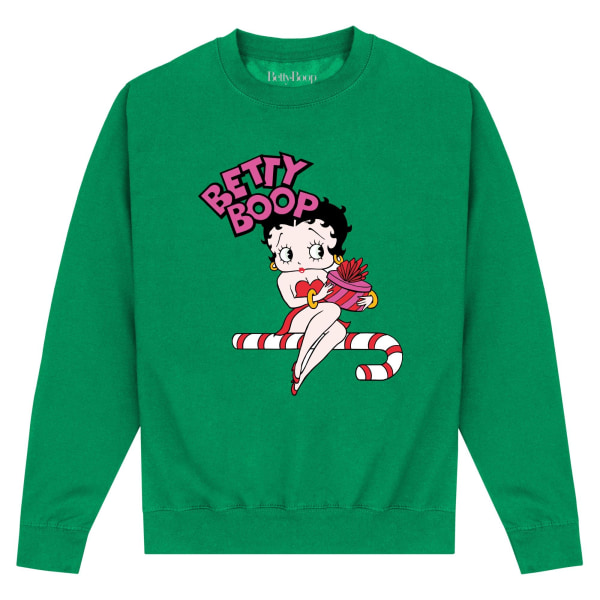 Betty Boop Unisex Vuxen Candy Cane Sweatshirt M Celtic Green Celtic Green M