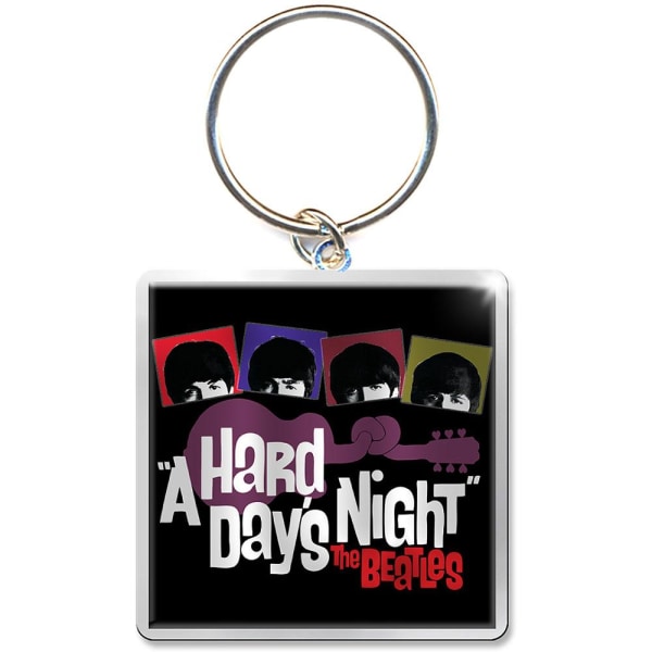 The Beatles Hard Days Night Guitar Photo Print Nyckelring One Size Multicoloured One Size