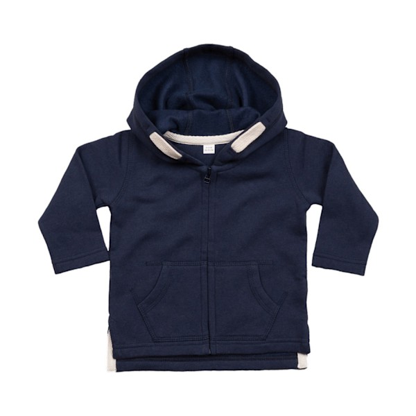 Babybugz Baby Full Zip Hoodie 18-24 Månader Nautical Navy Nautical Navy 18-24 Months