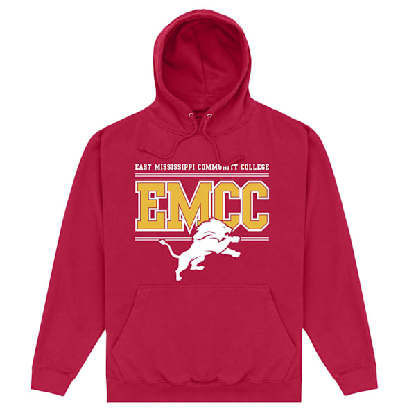 EMCC Unisex Vuxen Lion Hoodie L Maroon Maroon L