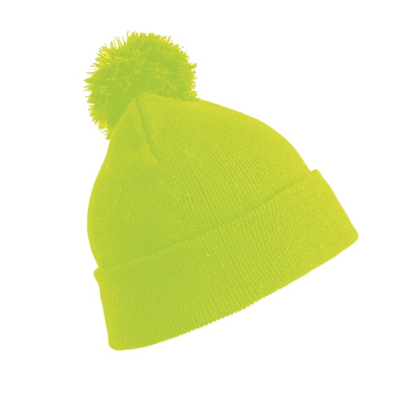 Result Winter Essentials Herr Pom Pom Mössa One Size Flo Gul Flo Yellow One Size