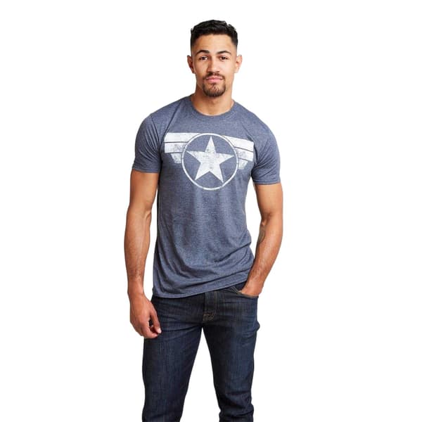 Captain America Herr Bomull Regular T-Shirt S Blå Blue S