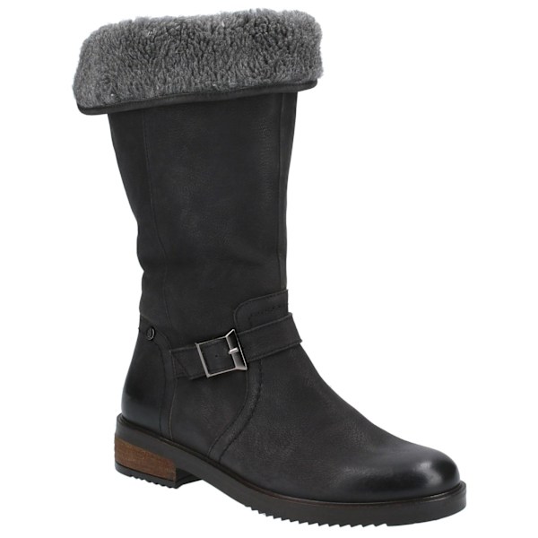 Hush Puppies Dam/Dam Bonnie Läder Mid Boots 4 UK Svart Black 4 UK