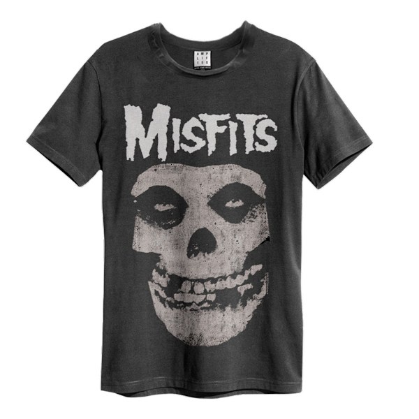 Amplified Unisex Adult Crew Misfits T-Shirt XL Charcoal Charcoal XL