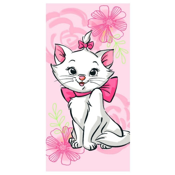 The Aristocats Marie Floral Cotton Beach Handduk One Size Rosa/Wh Pink/White One Size