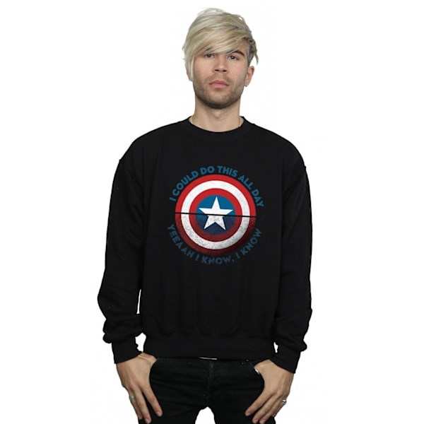 Marvel Mens Avengers Endgame Do This All Day Sweatshirt 5XL Svart Black 5XL