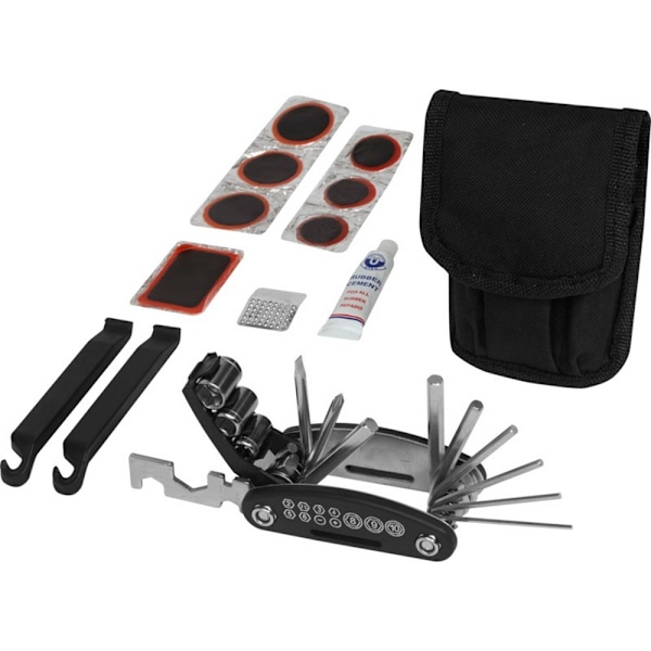Bullet Wheelie cykelreparationsset 7,5 x 10,5 x 4,5 cm svart Black 7.5 x 10.5 x 4.5 cm
