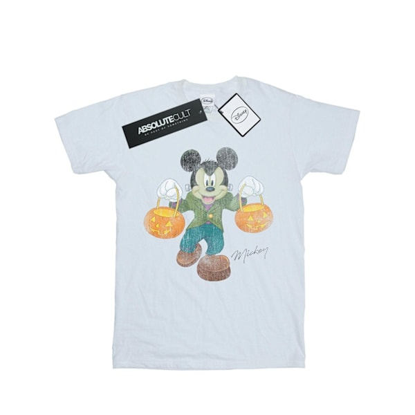 Disney Girls Frankenstein Mickey Mouse Bomull T-shirt 5-6 år White 5-6 Years