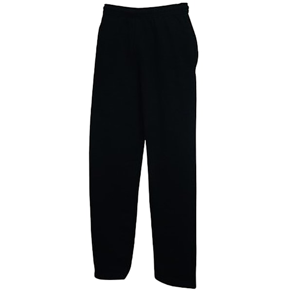 Fruit Of The Loom Herr Open Hem Joggbyxor / Joggingbyxor XL Black XL