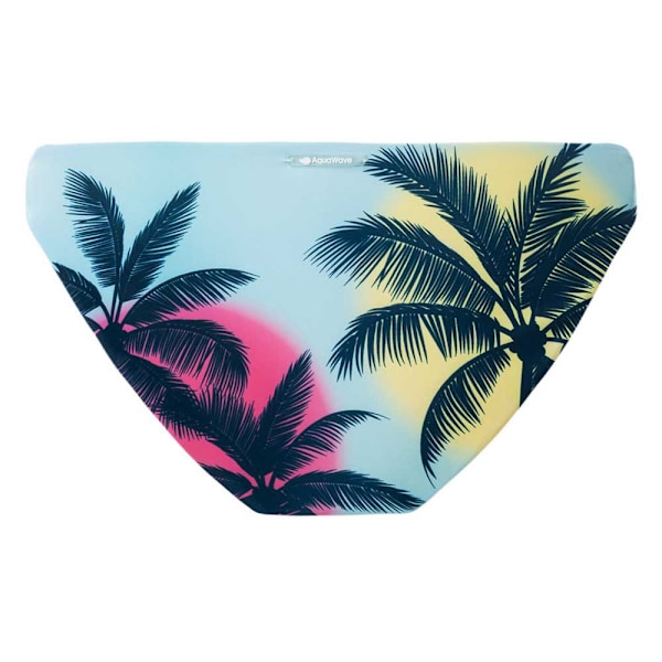 Aquawave Girls Rodani Palm Tree Bikini Bottoms 11 år Blå/Gul Blue/Yellow/Black 11 Years