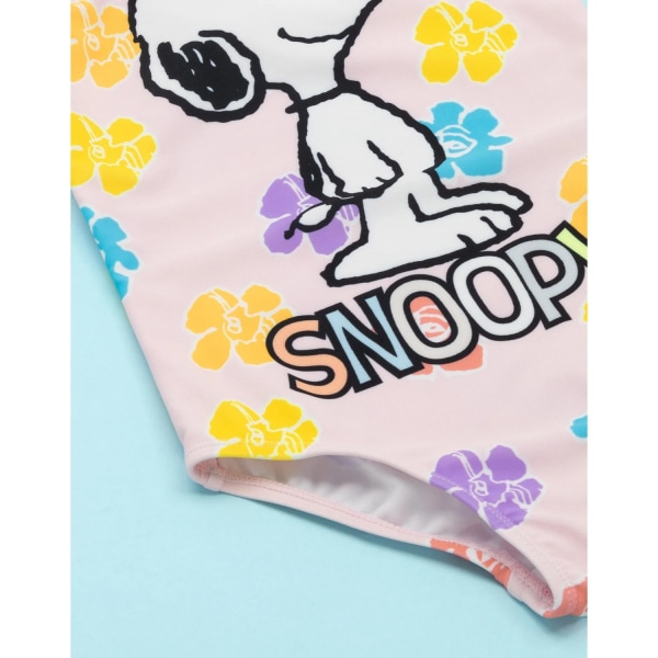 Snoopy barn/barn baddräkt 6-7 år rosa/vit/år Pink/White/Yellow 6-7 Years