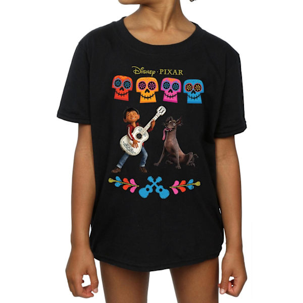 Coco Girls Miguel Logo Bomull T-shirt 7-8 år Svart Black 7-8 Years