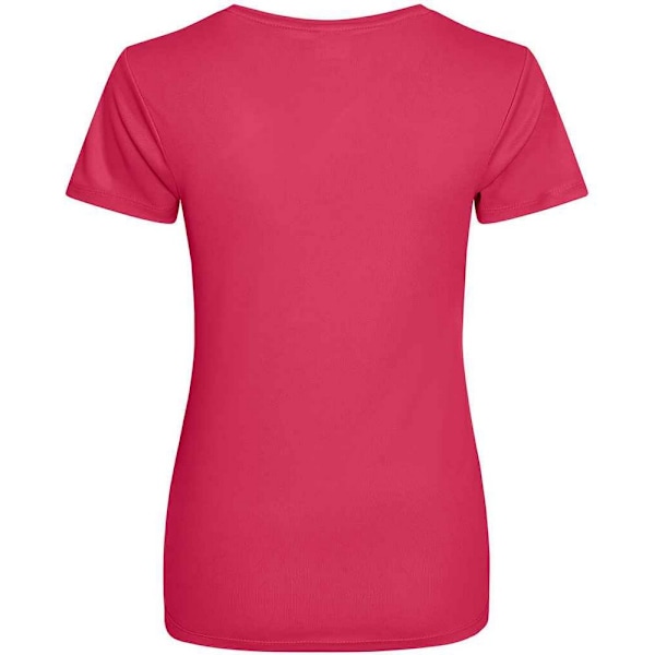 AWDis Just Cool Dam/Kvinnors Sport Enfärgad T-shirt S Hetrosa Hot Pink S