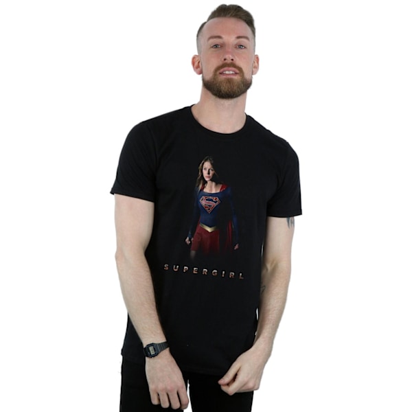 DC Comics Supergirl TV-serie Kara stående T-shirt L svart Black L