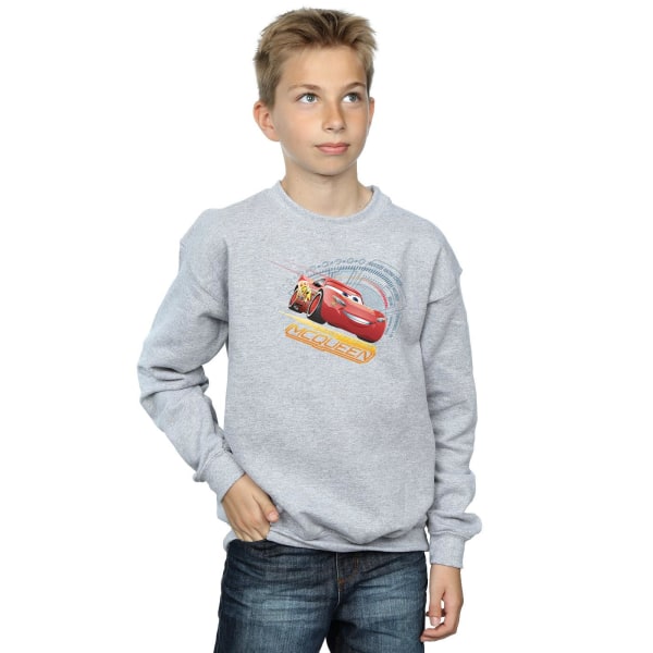 Disney Boys Cars Lightning McQueen Sweatshirt 9-11 Years Sports Sports Grey 9-11 Years