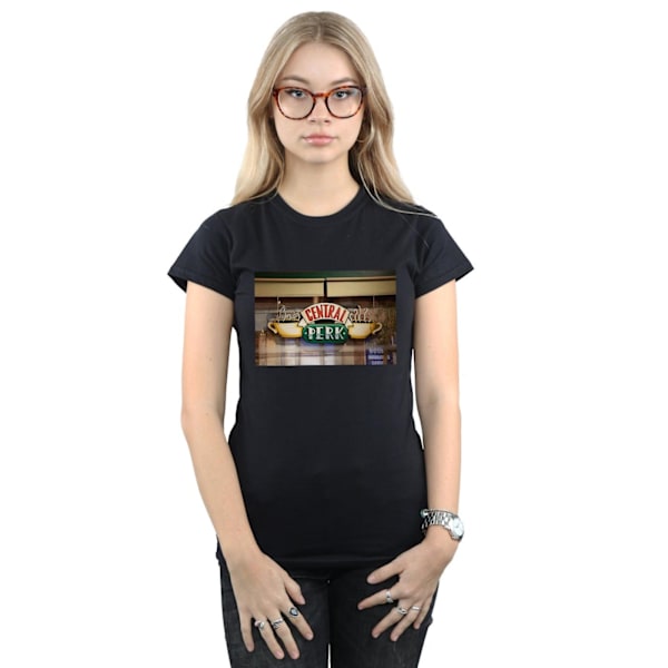 Friends Dam/Kvinnor Central Perk Foto Bomull T-shirt L Svart Black L