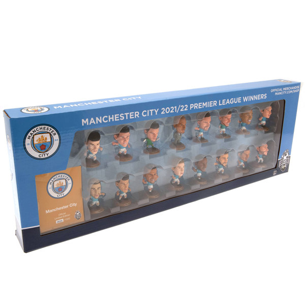 Manchester City FC Premier League Champions SoccerStarz Footbal Blue/White One Size