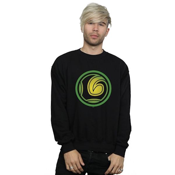 Marvel Herr Loki Symbol Sweatshirt M Svart Black M