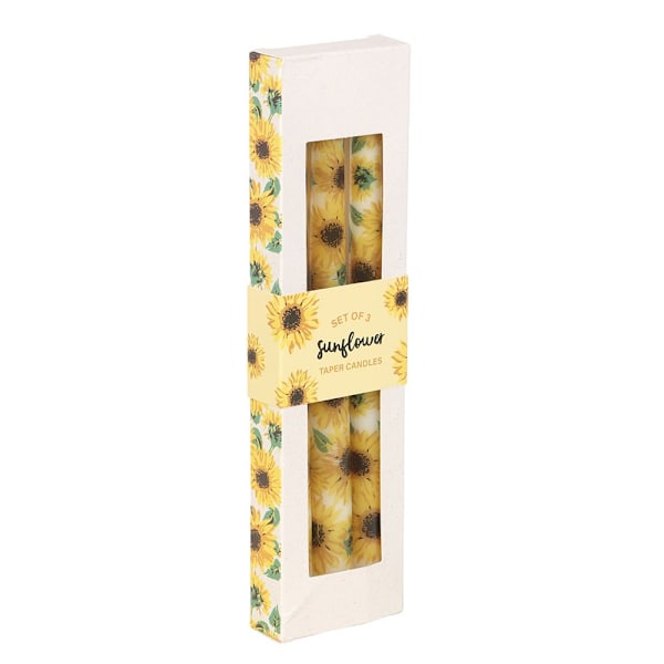 Something Different Solros Avsmalnande Ljus (3-pack) One Size White/Yellow One Size