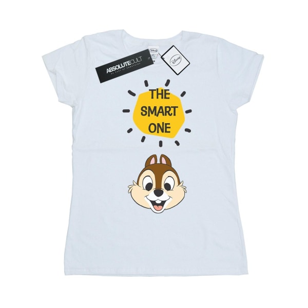 Disney Dam/Dam Chip N Dale The Smart One T-shirt i bomull S White S