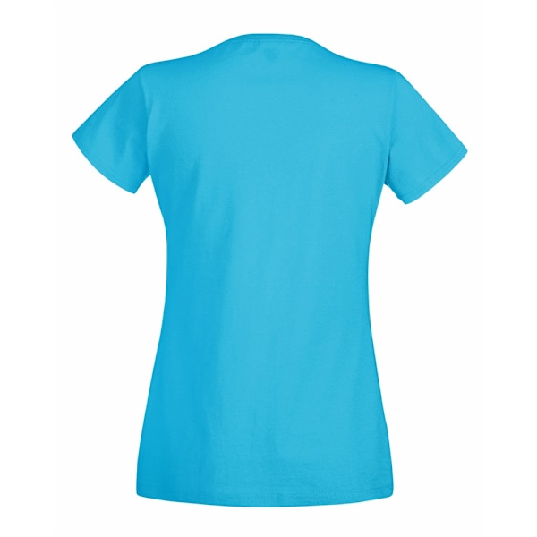 Fruit Of The Loom Dam/Kvinnors Lady-Fit Valueweight Kortärmad T-shirt Azure Blue XS