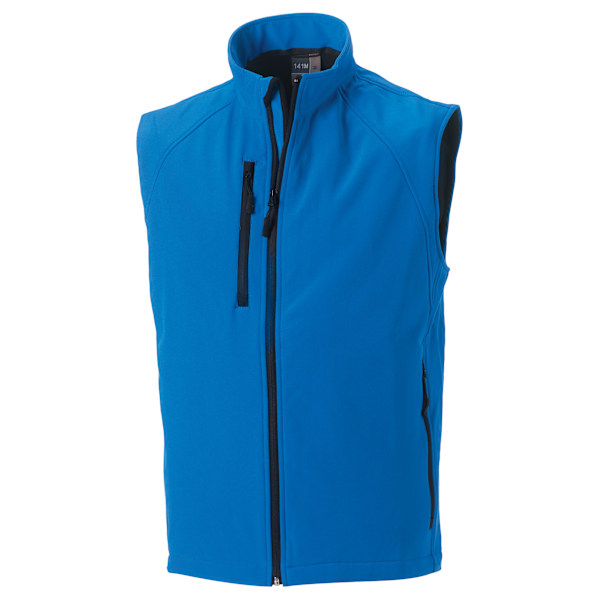 Russell Herr 3-lagers Soft Shell Gilet Jacka M Azure Blå Azure Blue M