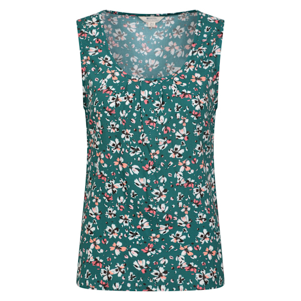 Mountain Warehouse Womens/Ladies Orchid Floral Vest Top 20 UK D Dark Teal 20 UK