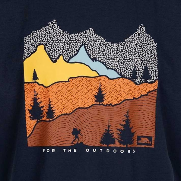 Trespass Herr Danub TP75 Rundhalsad T-shirt S Marinblå Navy S