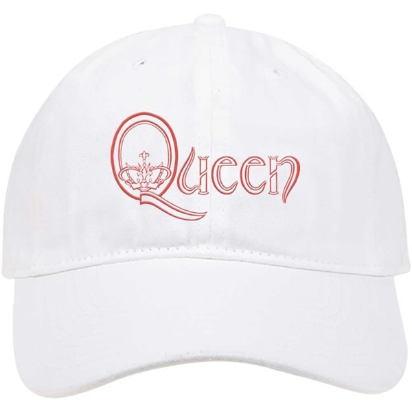 Queen Unisex Vuxen Crown Logotyp Baseball Cap One Size Vit White One Size