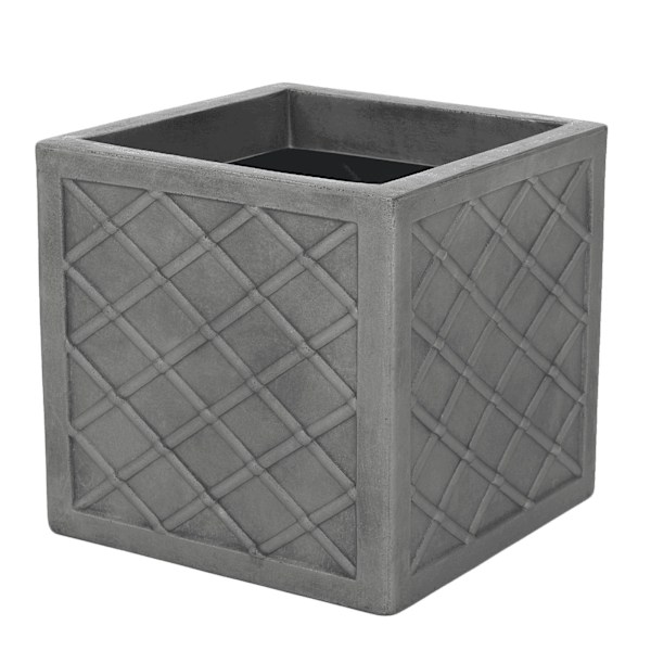 Sankey Lazio Kvadratisk Kruka One Size Pewter Grey Pewter Grey One Size