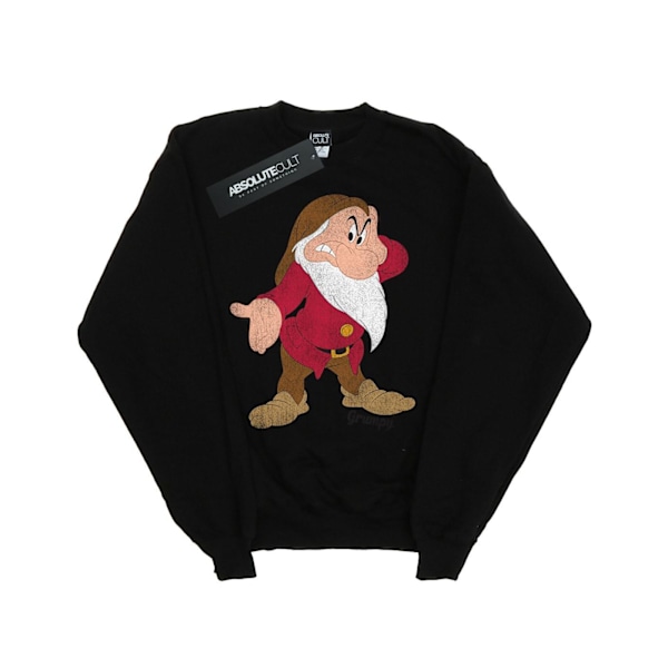 Disney Boys Snow White And The Seven Dwarves Classic Grumpy Tröja Black 9-11 Years